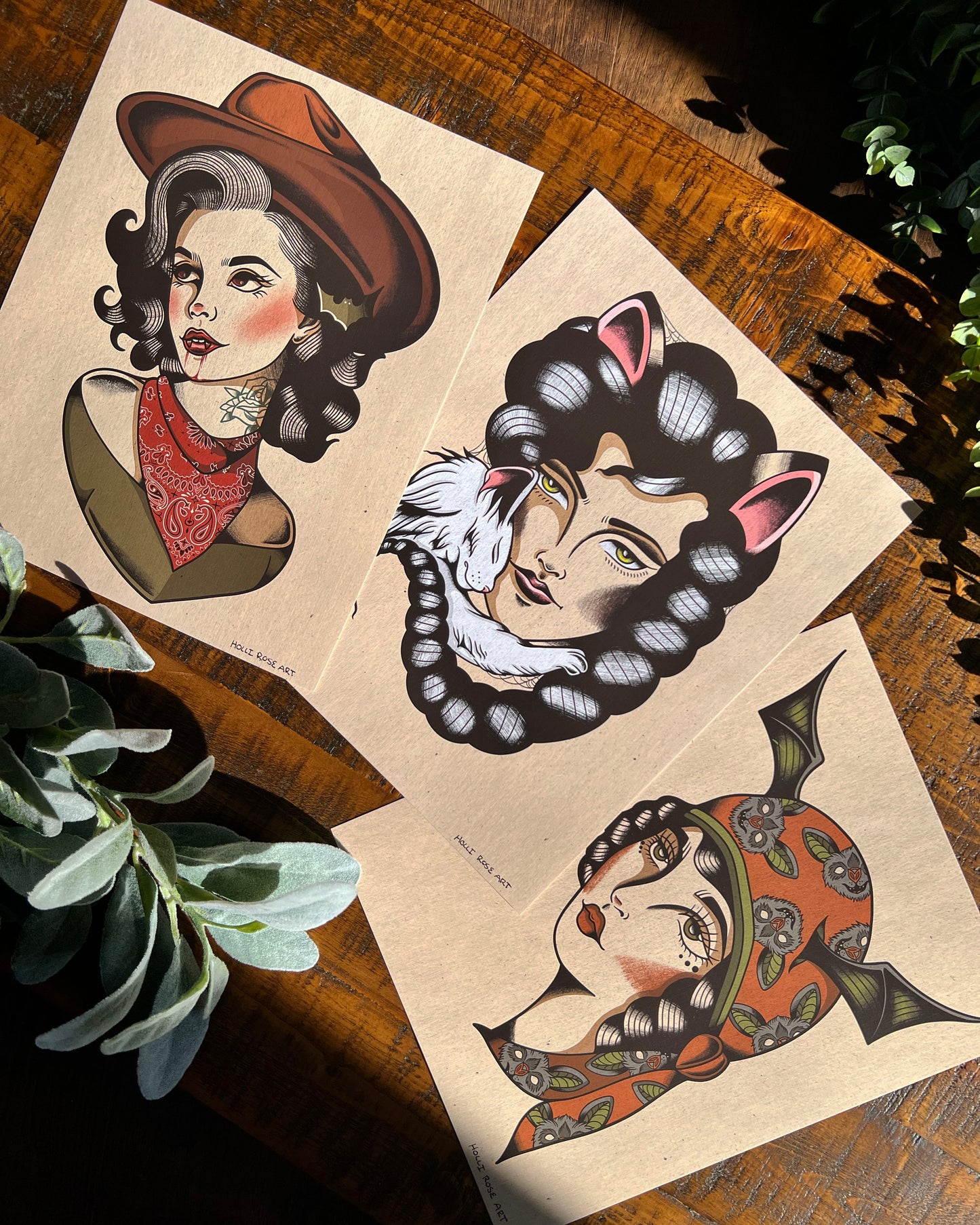 Cowgirl Vampire Print