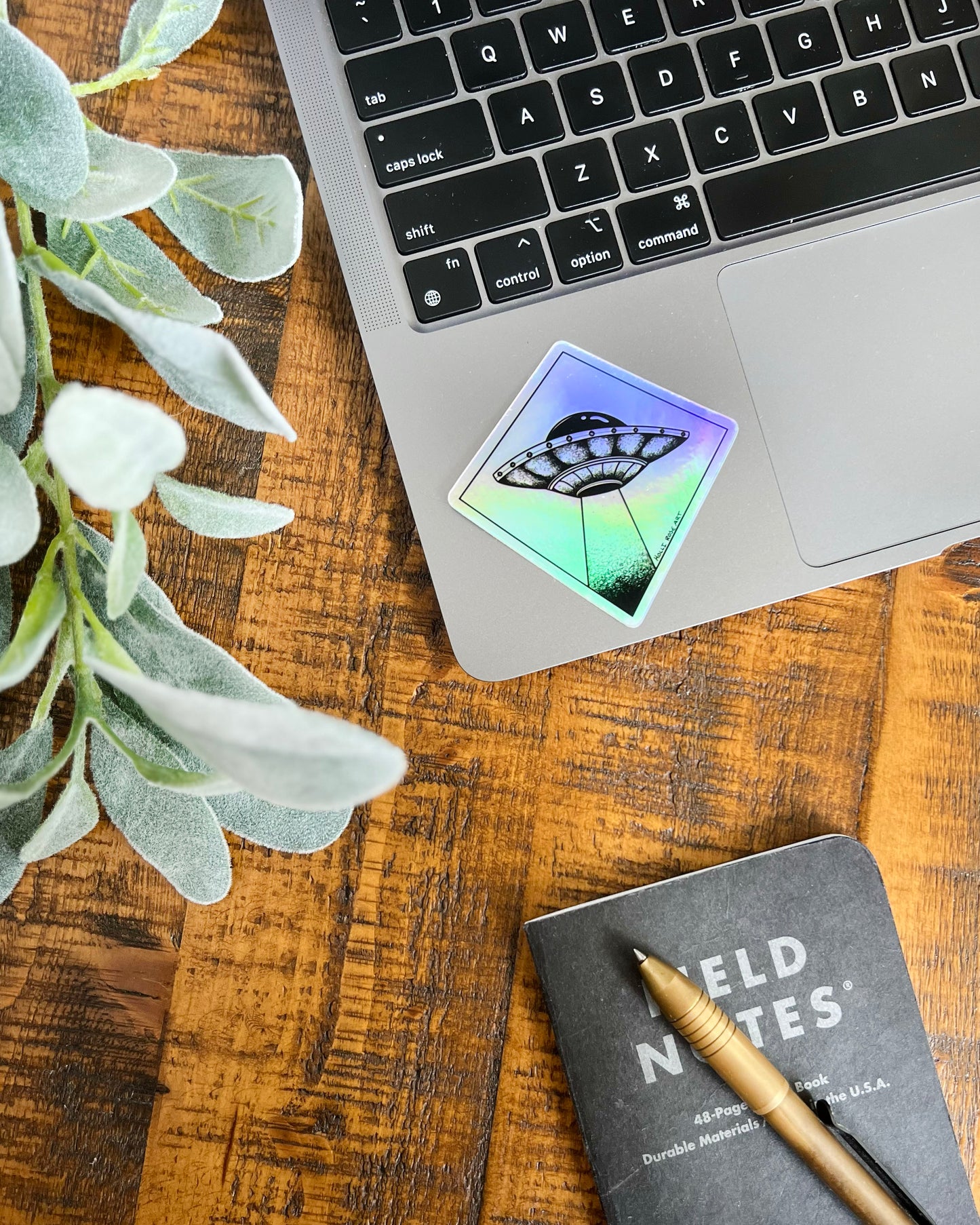 UFO Holographic Sticker