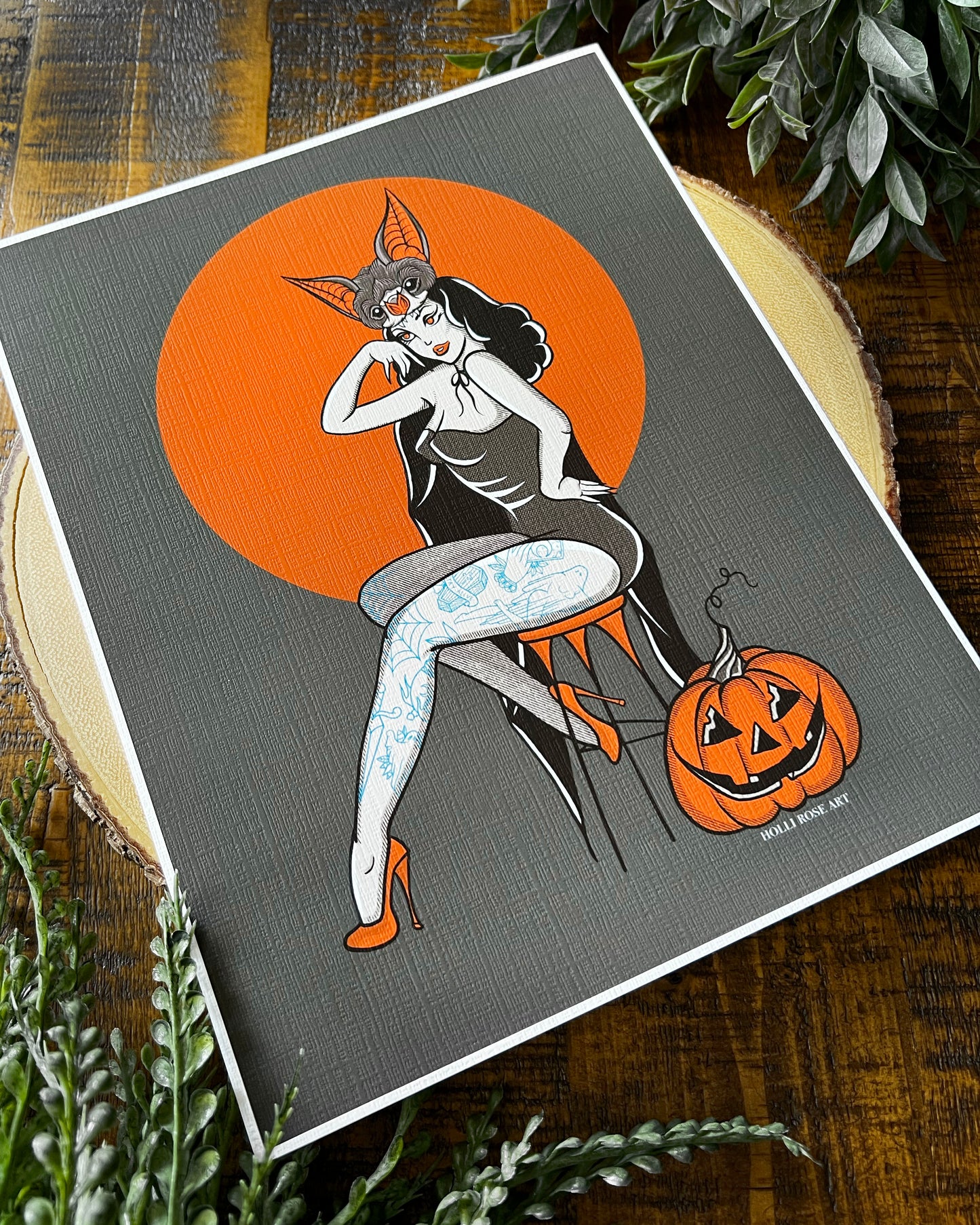 Bat Girl Print