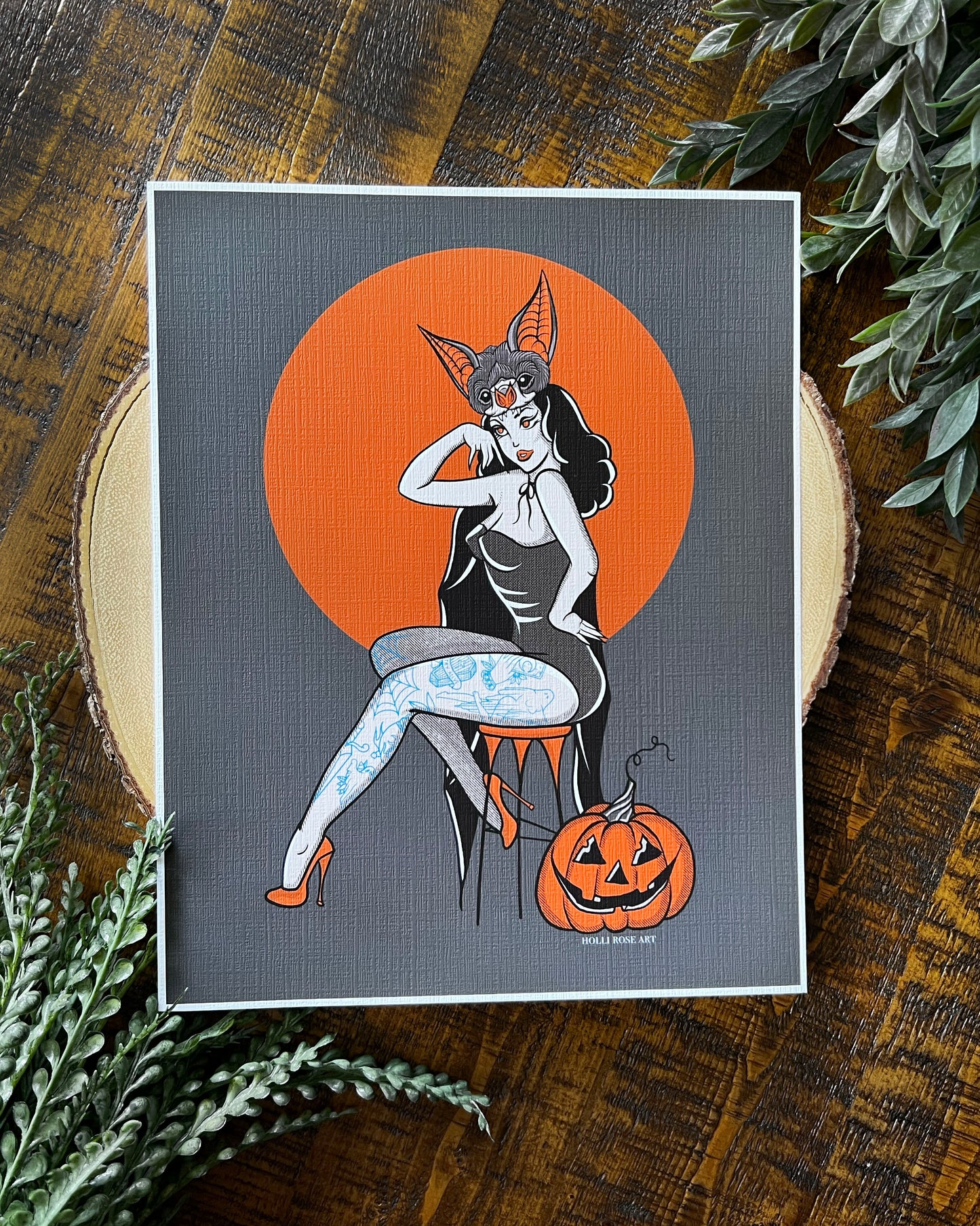 Bat Girl Print