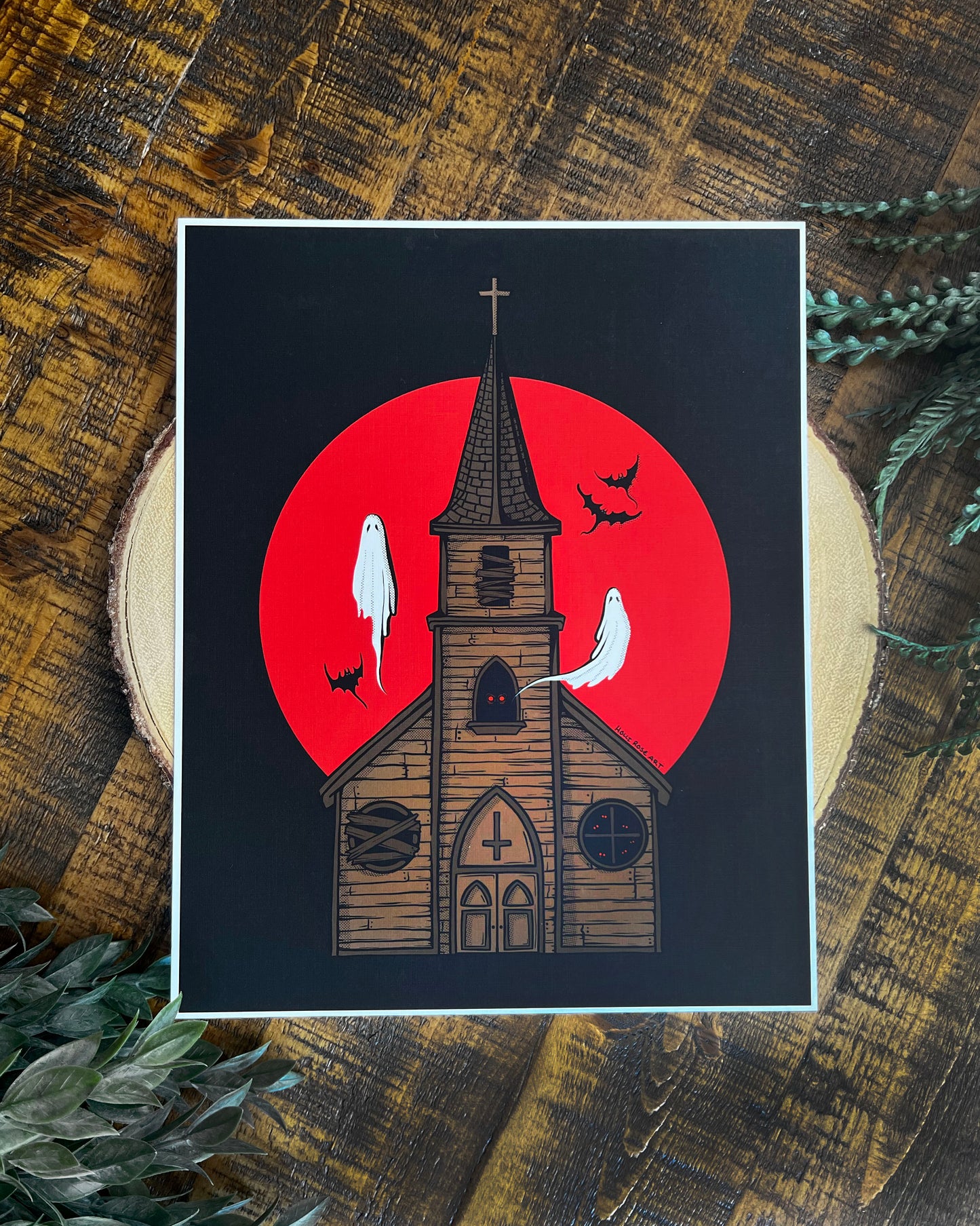 Haunted Church Print
