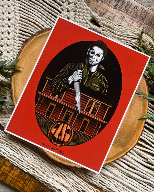 horror movie character print