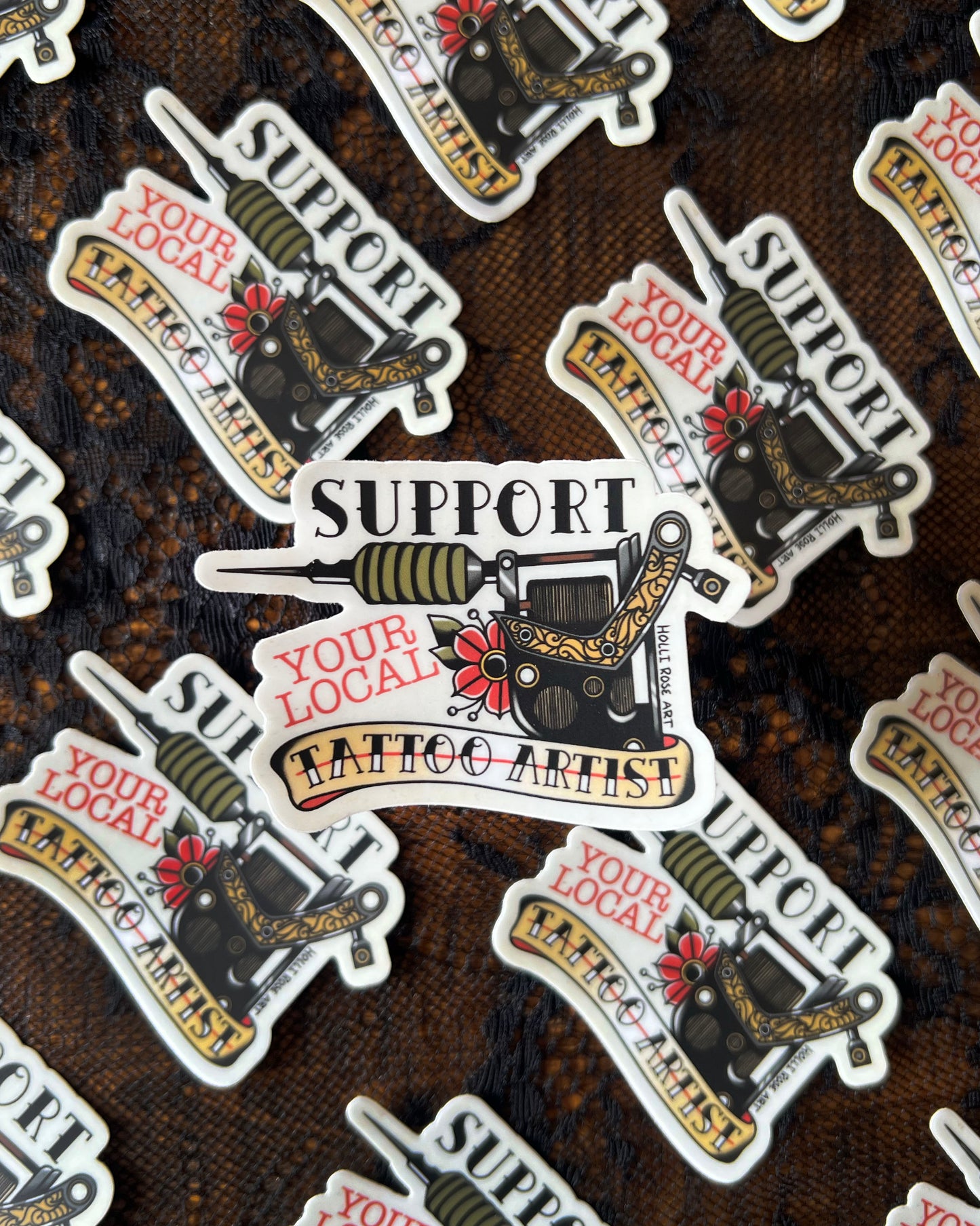 Support Your Local Tattoo Artist Sticker