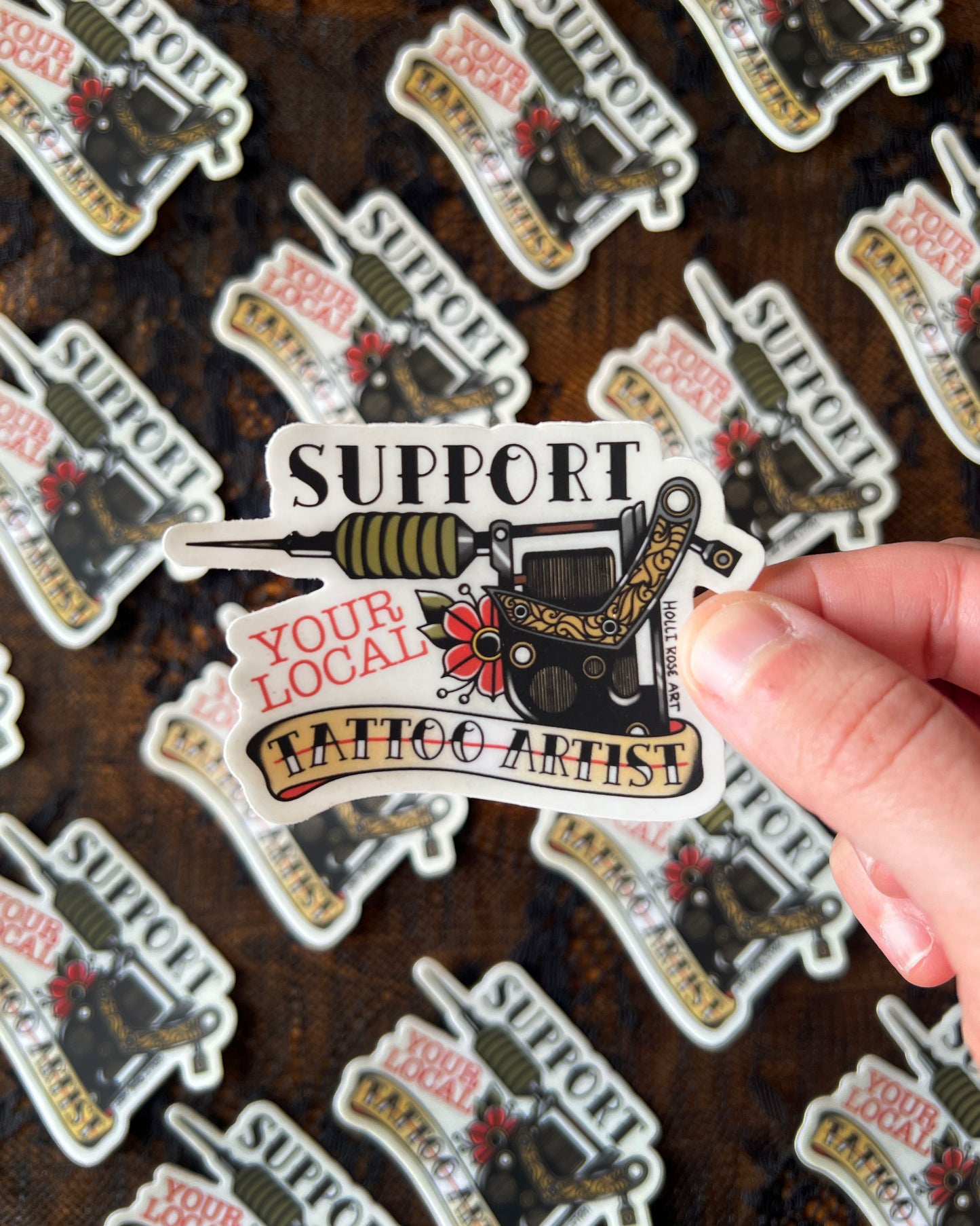 Support Your Local Tattoo Artist Sticker