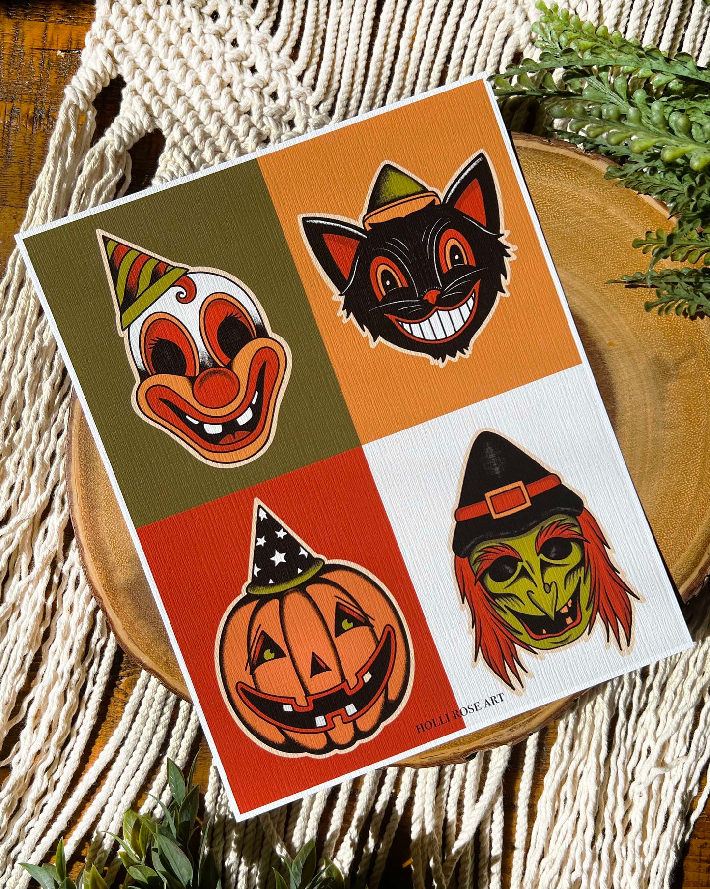 Halloween Masks Print
