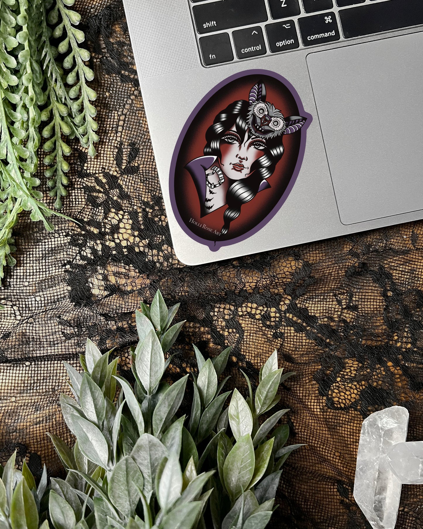 American Traditional Vampire Sticker