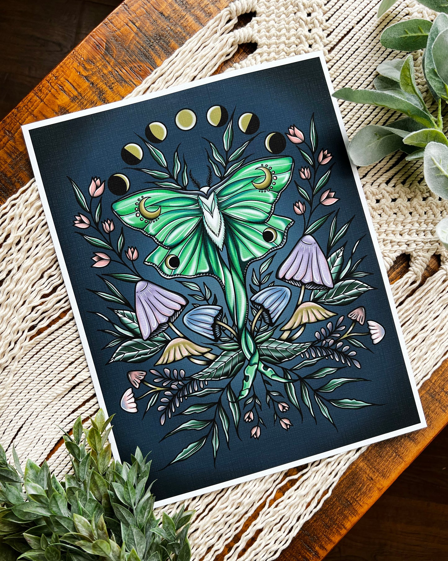 Luna Moon Phase Print