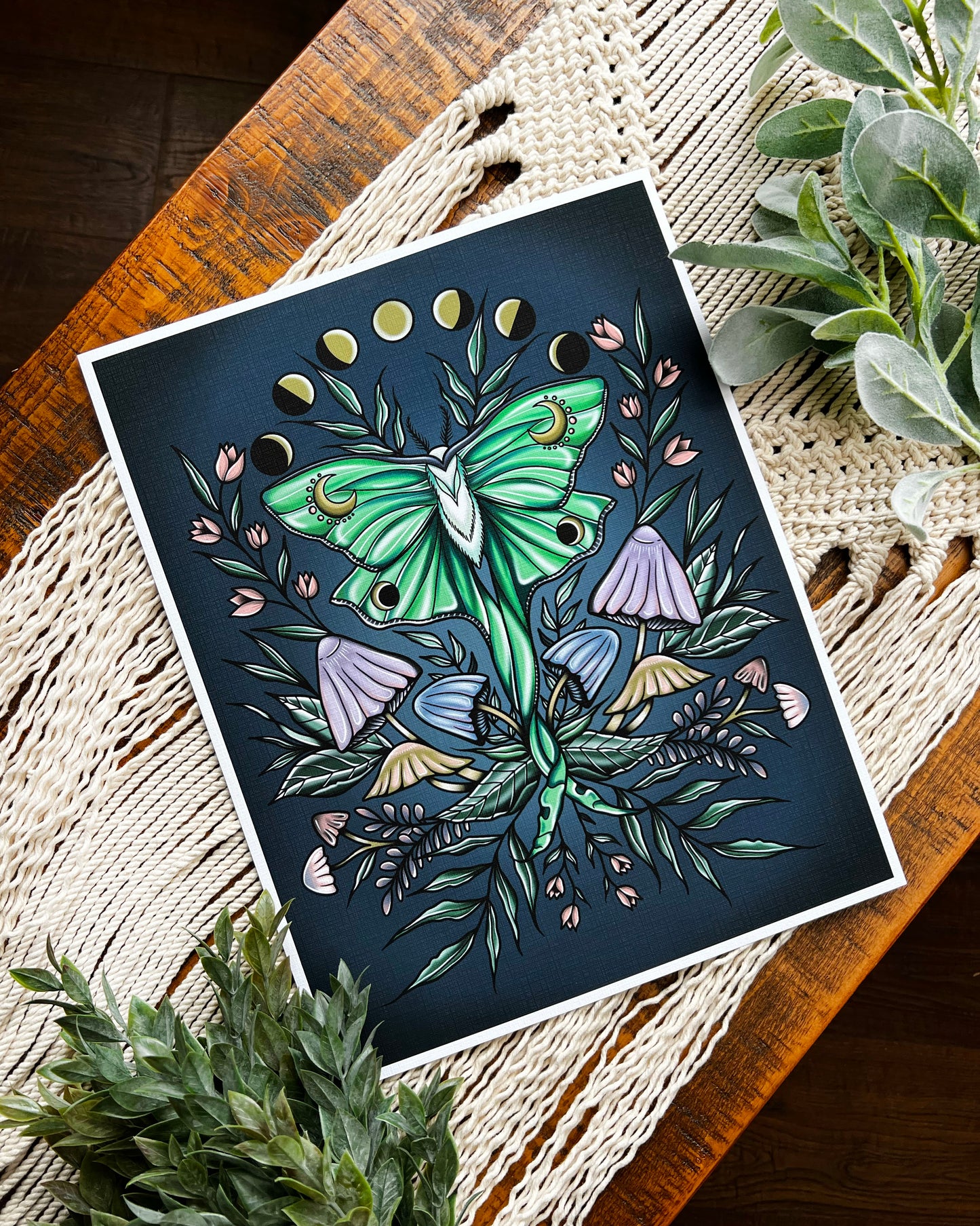 Luna Moon Phase Print