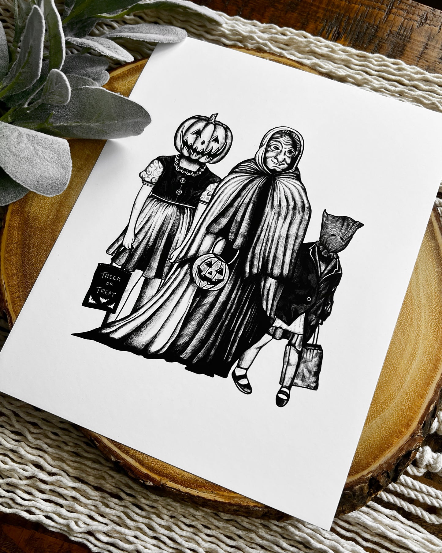 Trick or Treaters Print