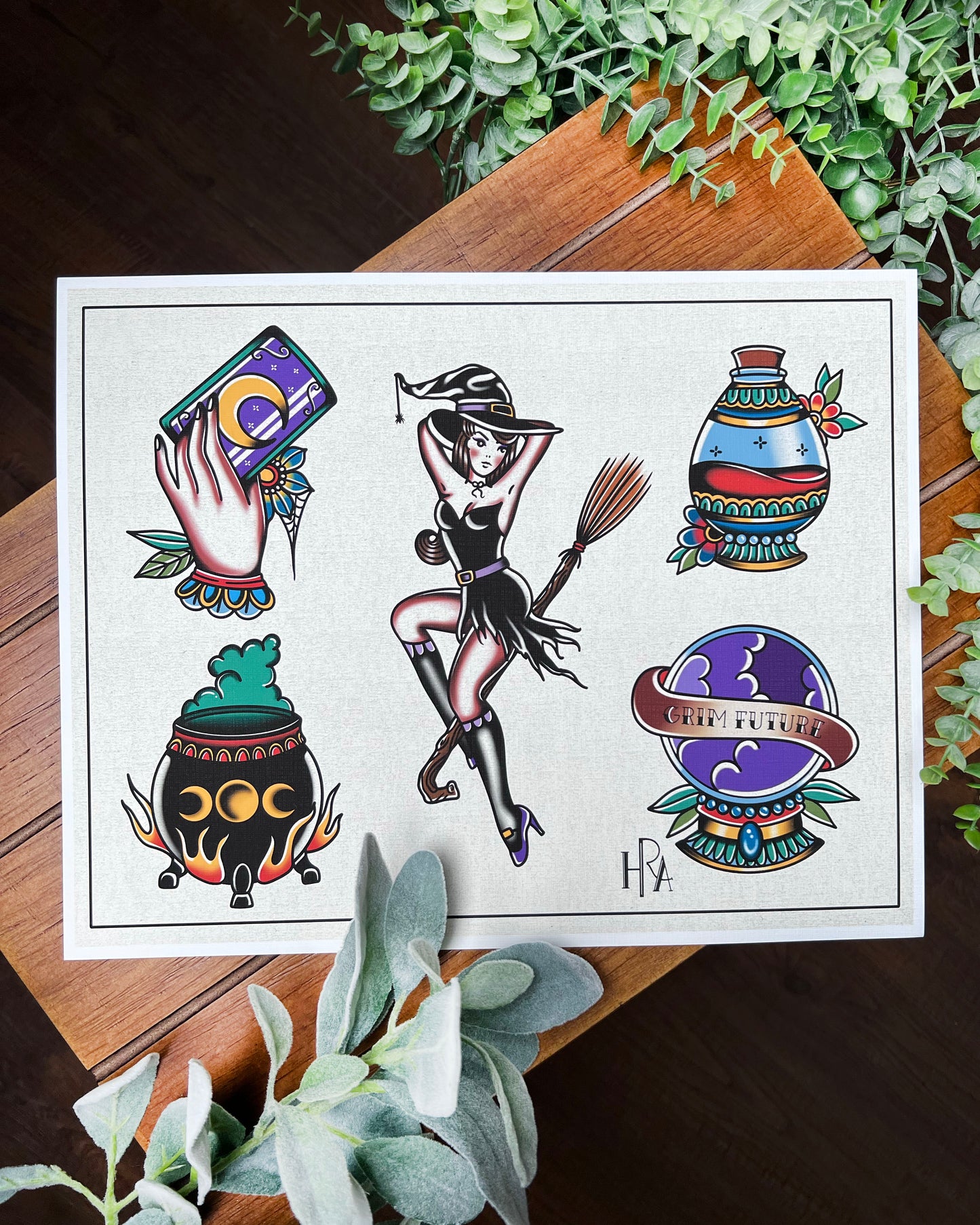 Witch Flash Sheet Print