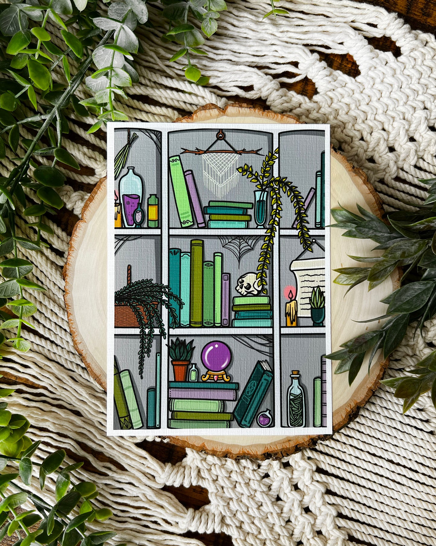 Witch's Bookshelf Print