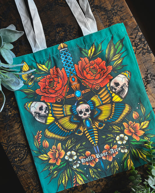 Death Moth Tote Bag