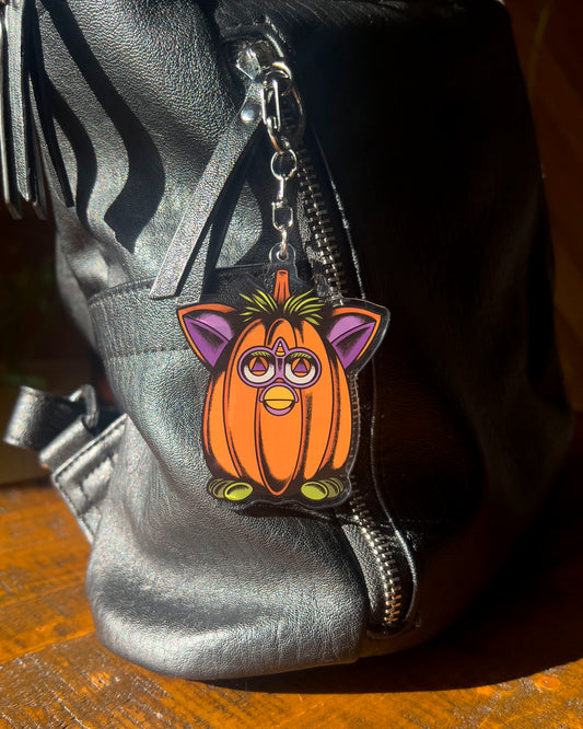 Pumpkin Furb Keychain
