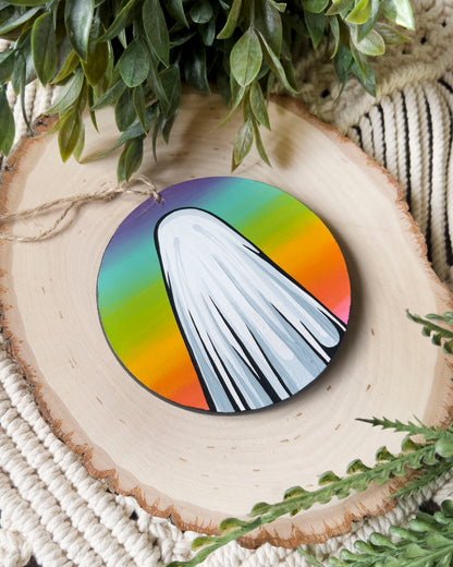 Rainbow Ghost Ornament