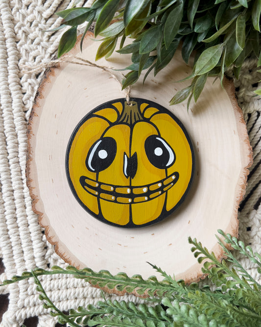 Yellow Pumpkin Ornament