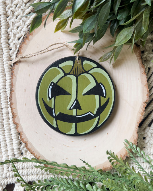 Green Pumpkin Ornament