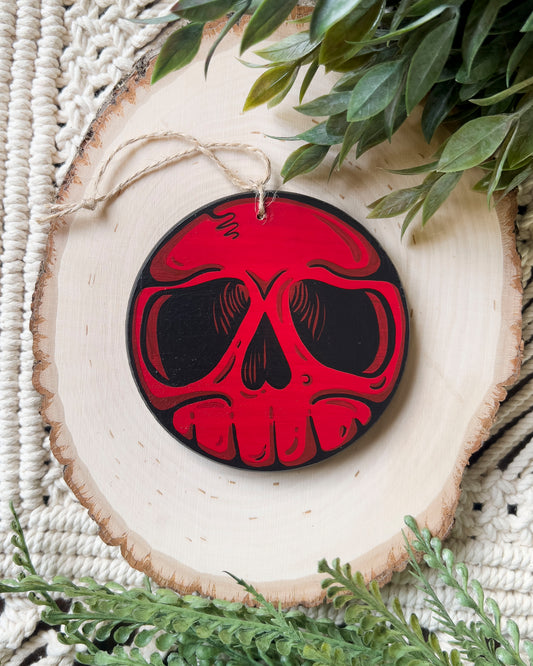 Red Skull Ornament