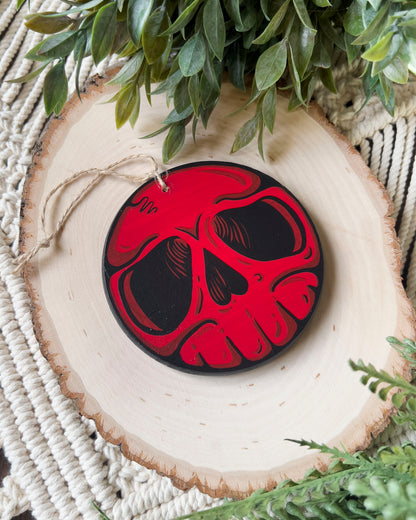 Red Skull Ornament