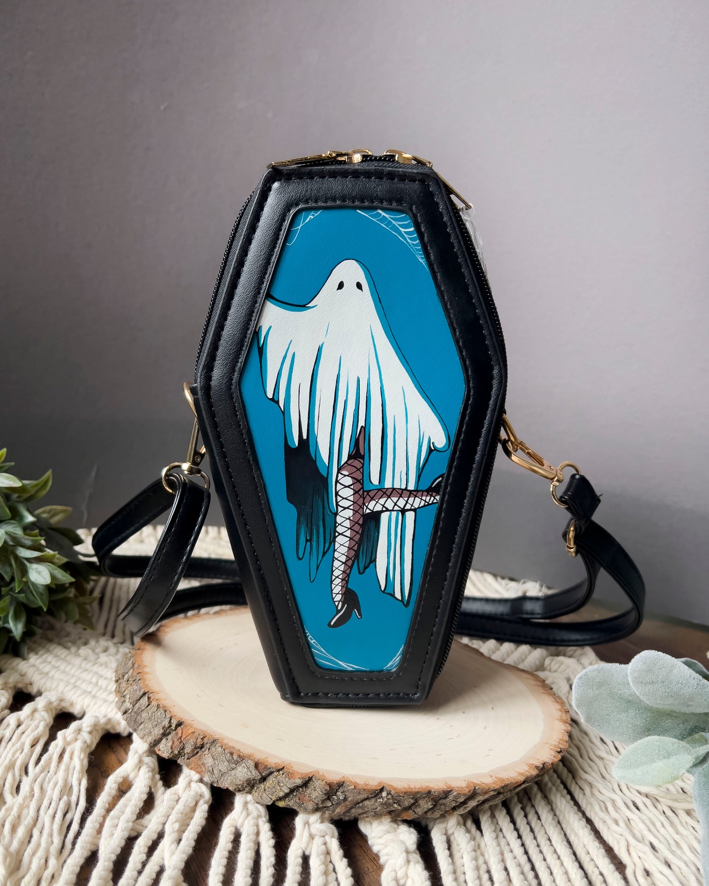 Ghosty Pinup Coffin Purse