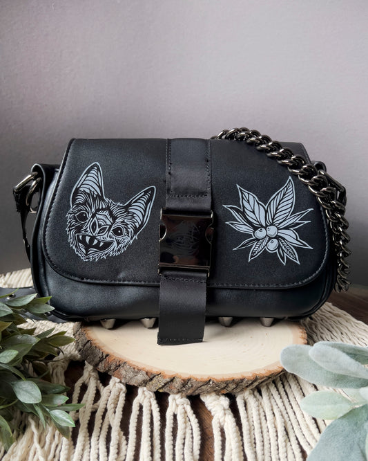 Darkwave Hand Painted Killstar Purse