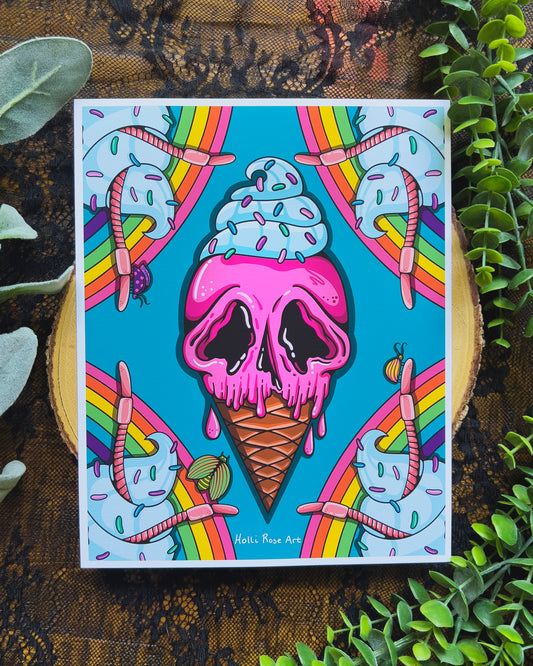 Melt Your Face Off Art Print