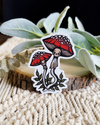 Macabre Mushroom Sticker