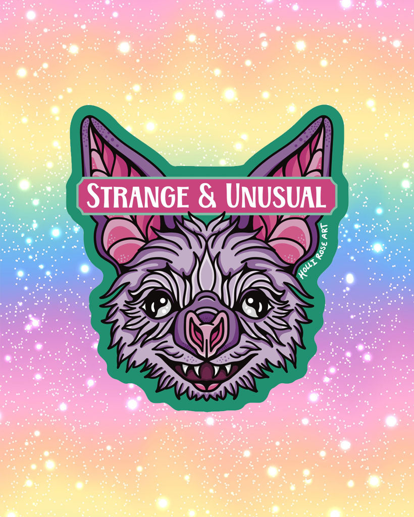 Strange And Unusual Sticker