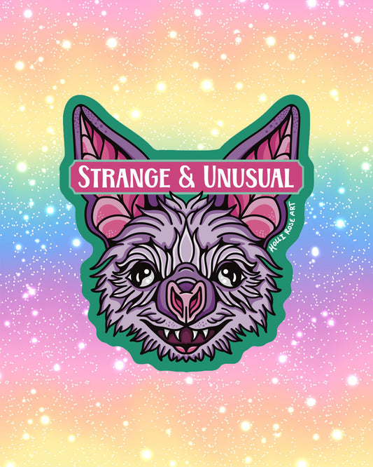 Strange And Unusual Sticker