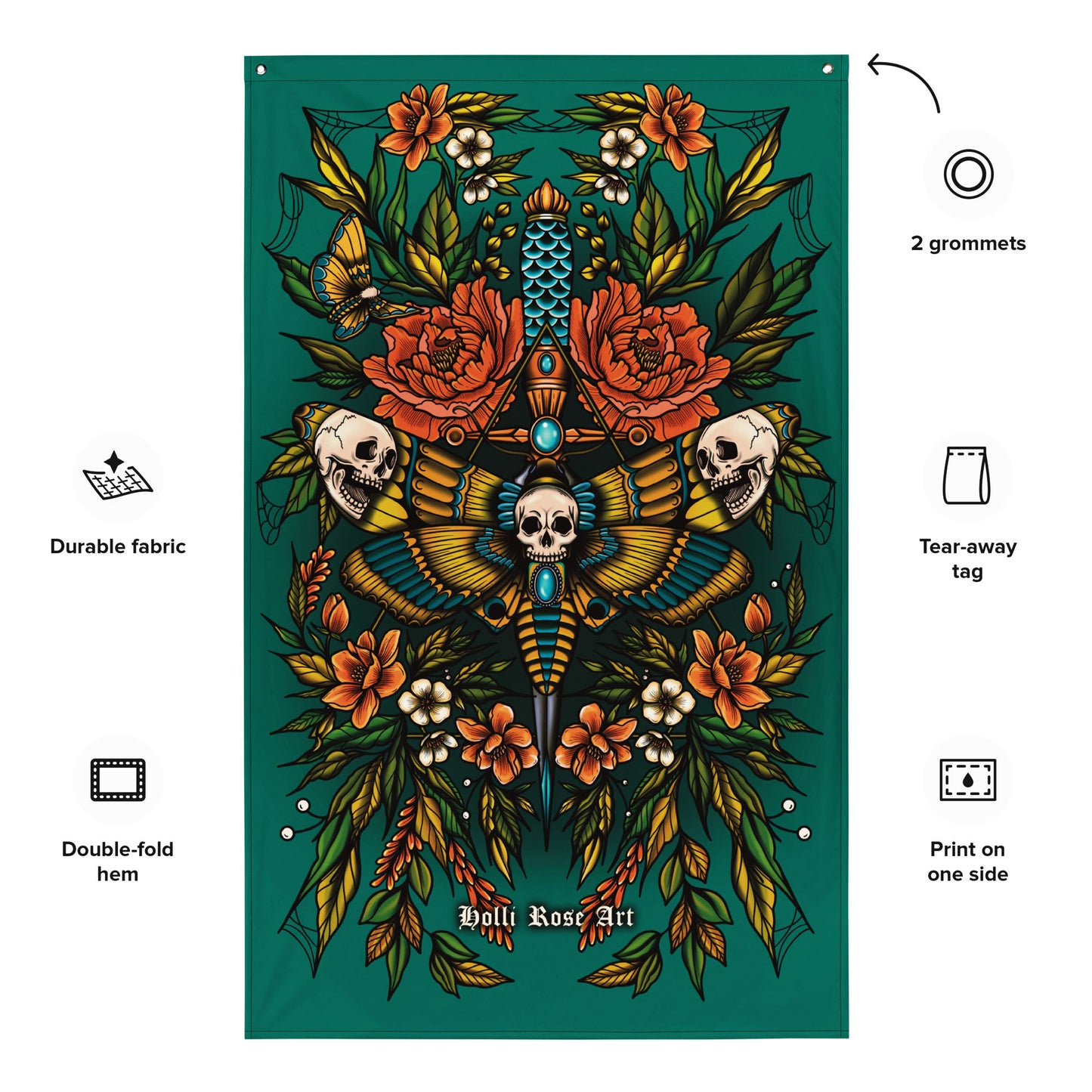 Death Moth Tapestry