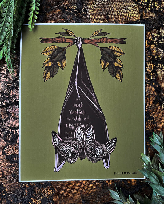 The Batty Duo Print