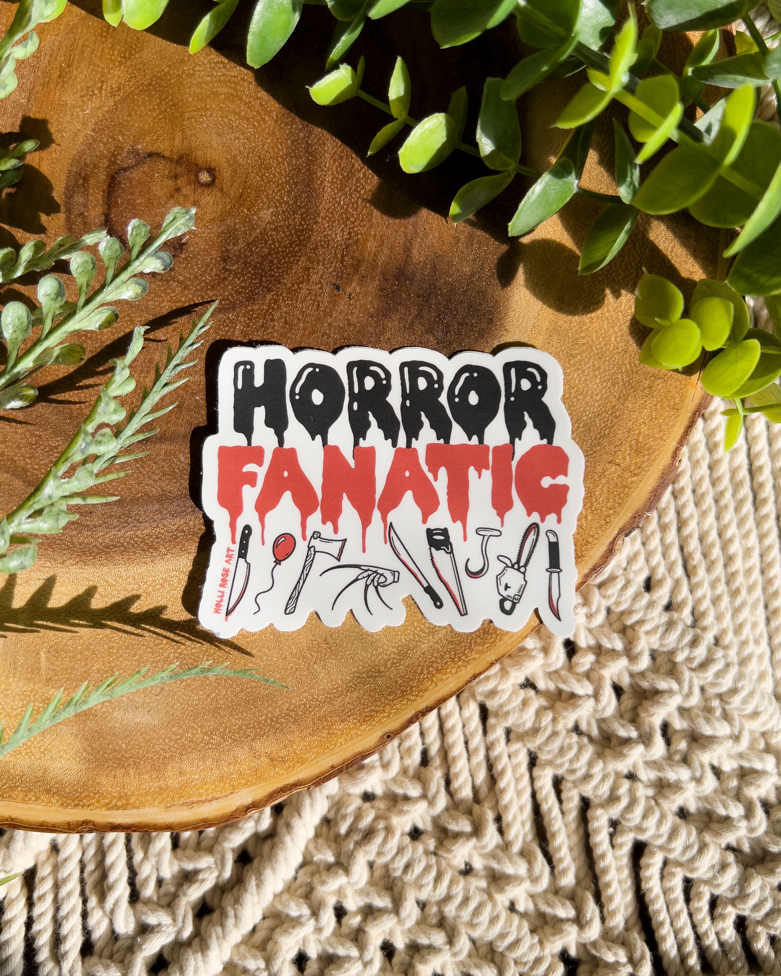 Horror Fanatic Sticker – Holli Rose Art