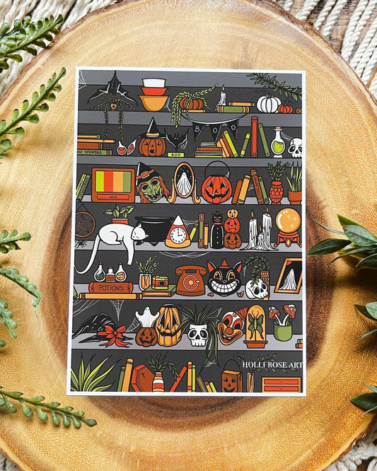 Witch's Bookshelf Print