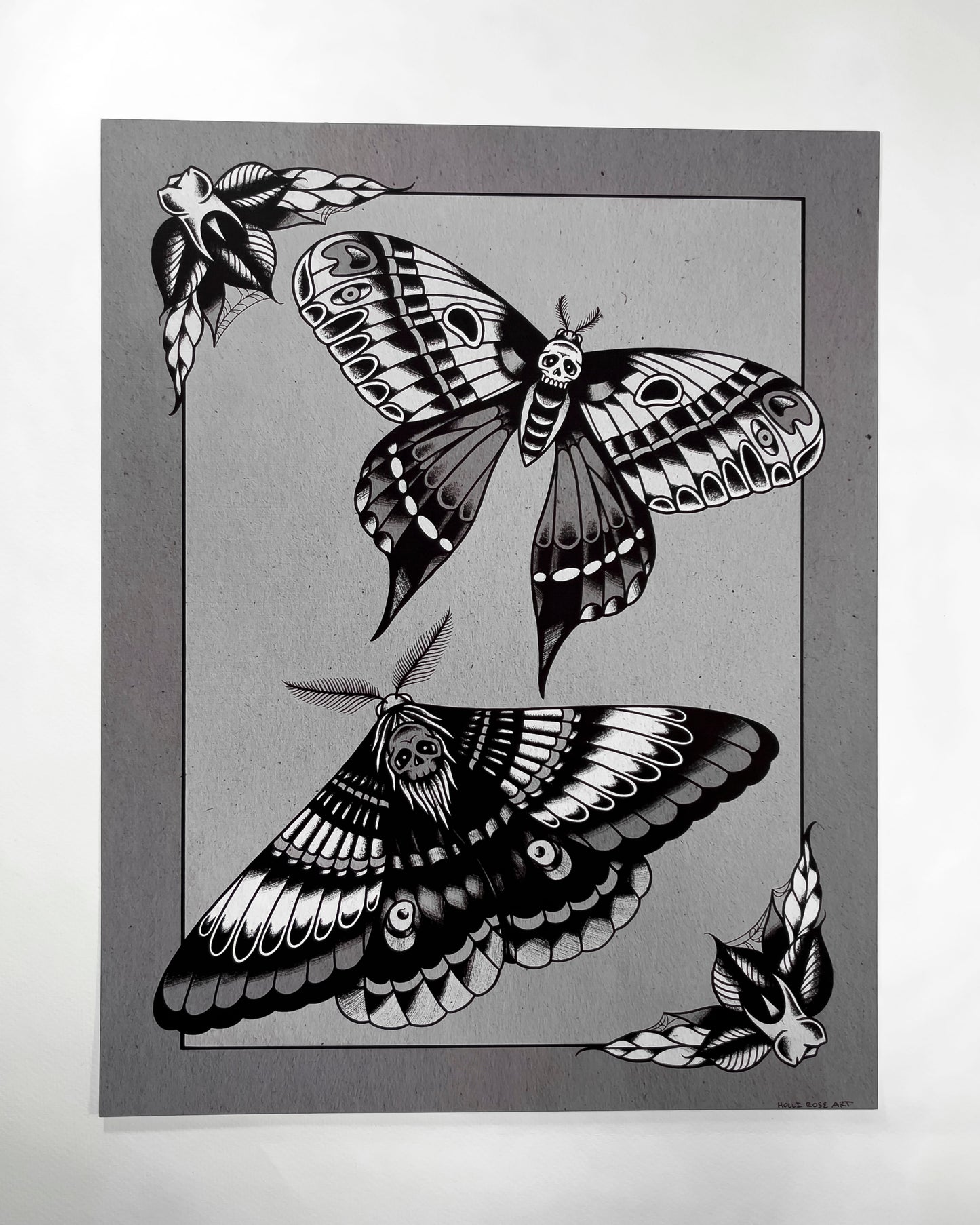 2 moths print