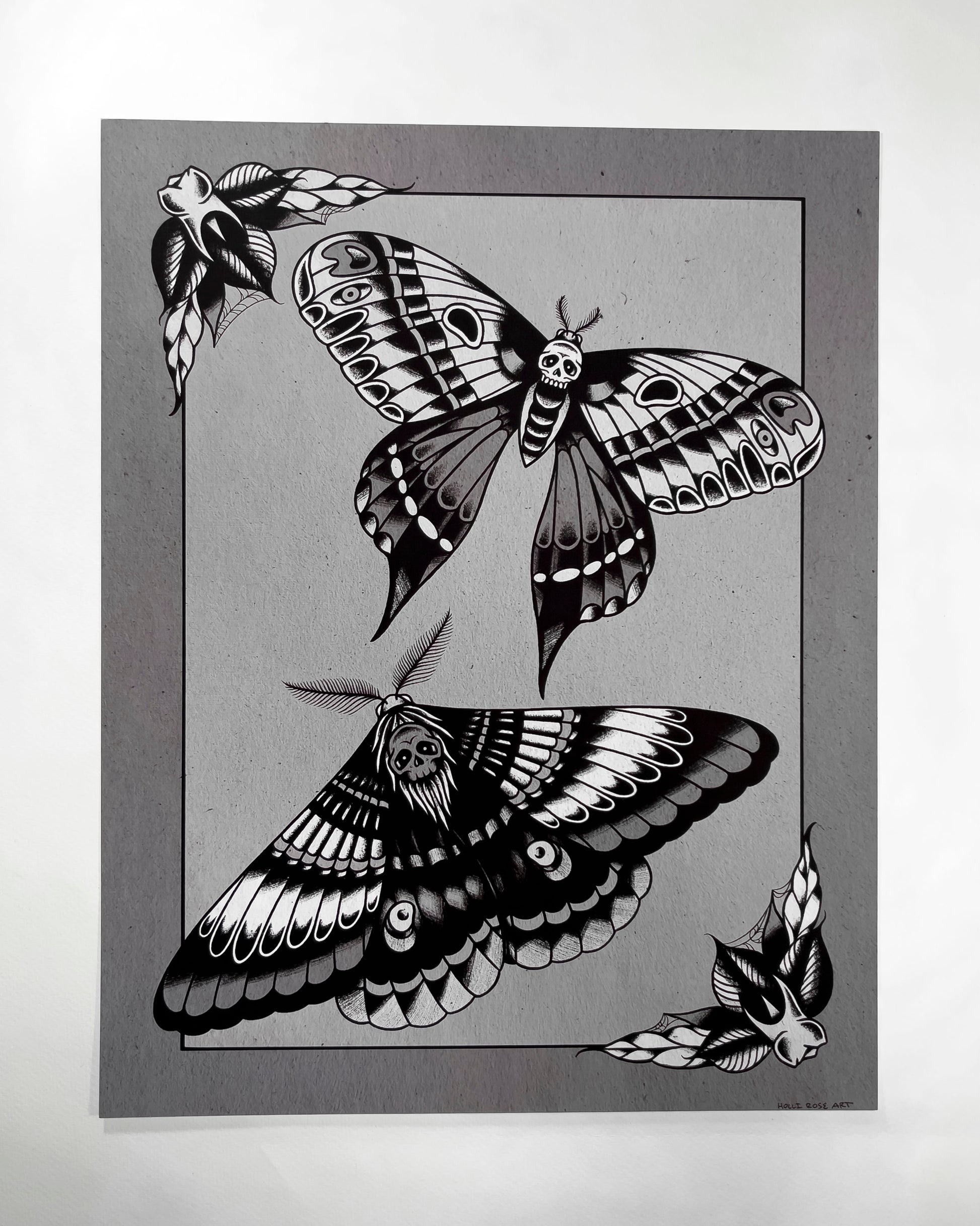 2 moths print