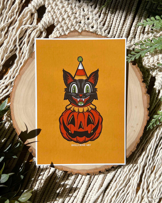 Cat Clown Print