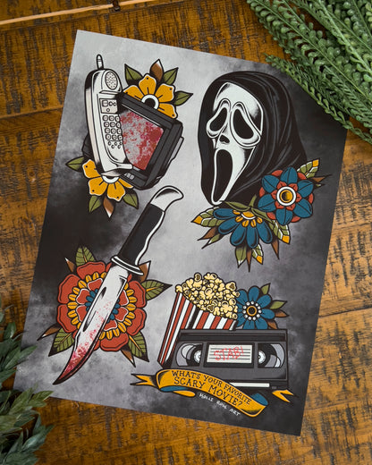 Black Ghosty Print