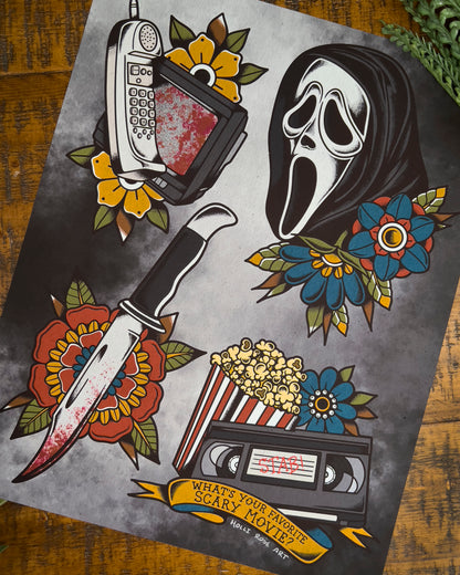 Black Ghosty Print