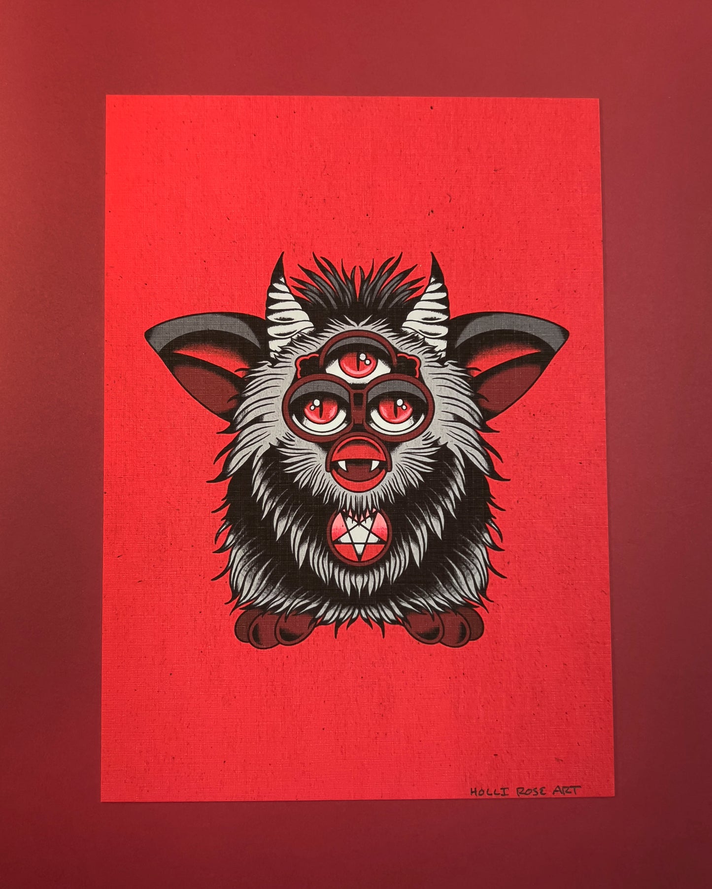 a three eyed furb art print