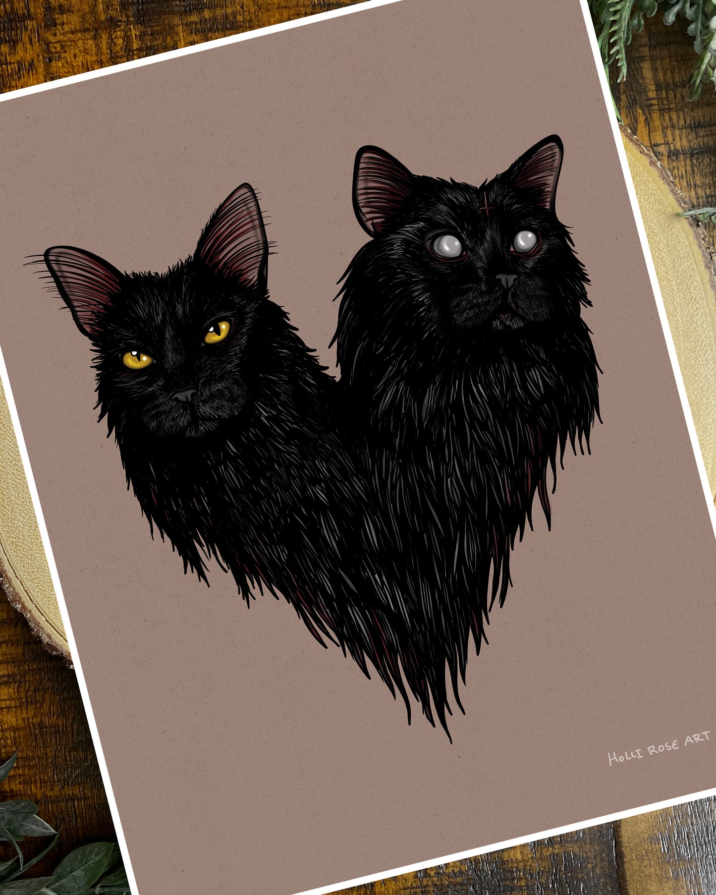 Meep and Moe Cat Print