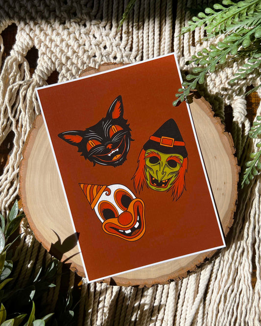 Classic Halloween Friends Print