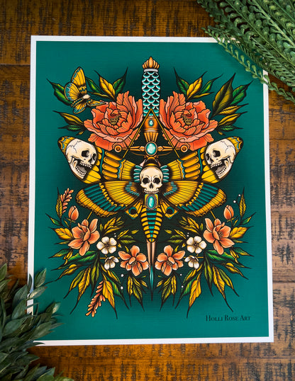 Beware The Moth Canvas Print