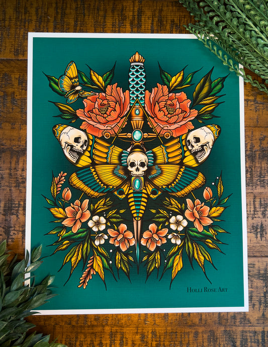 Beware The Moth Canvas Print