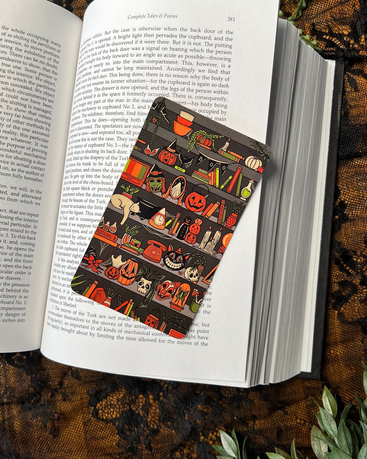 a halloween bookmark