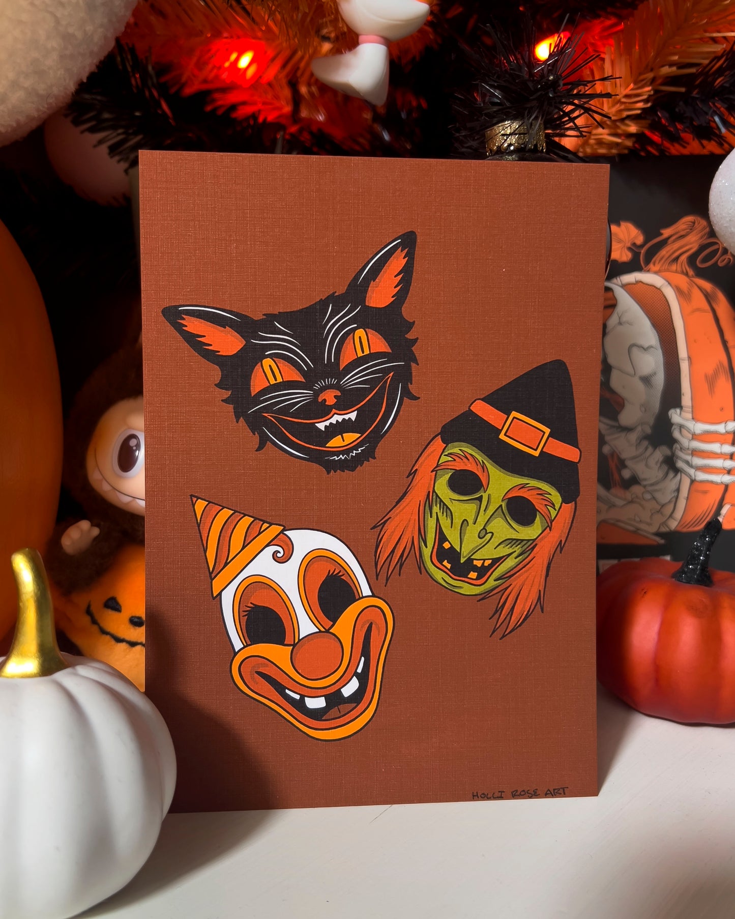 3 Smiling Ghouls Print