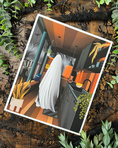 Kitchen Ghost Print