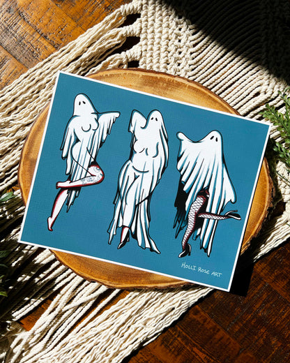 Pinup Ghost Trio Print