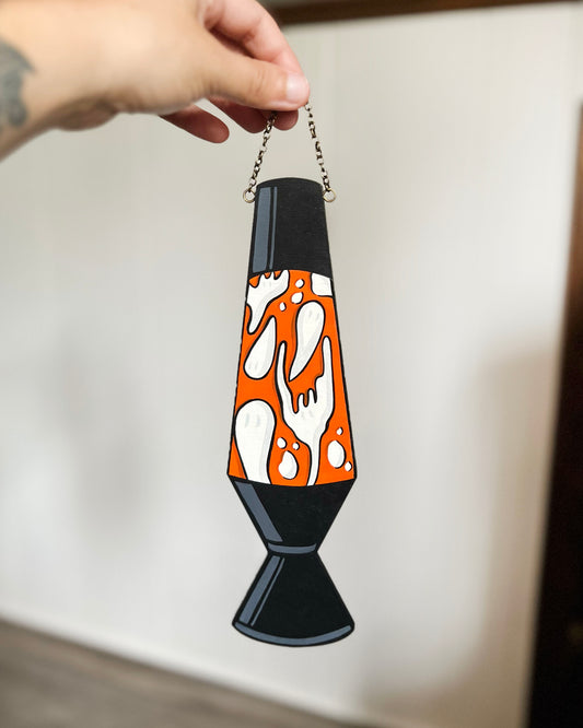 Orange Lava Lamp Painting