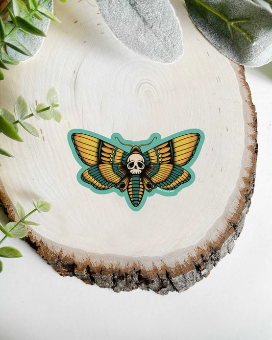 Dead Head Moth Sticker