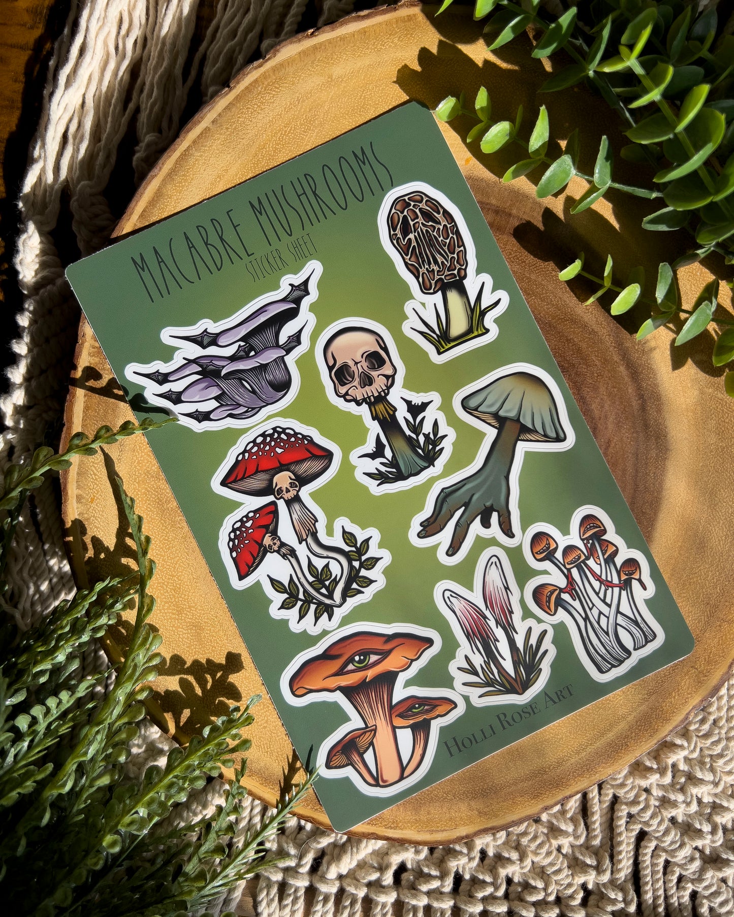 Macabre Mushrooms Sticker Sheet