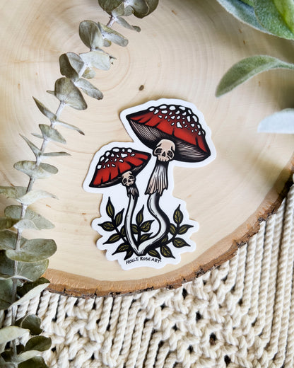 Macabre Mushroom Sticker
